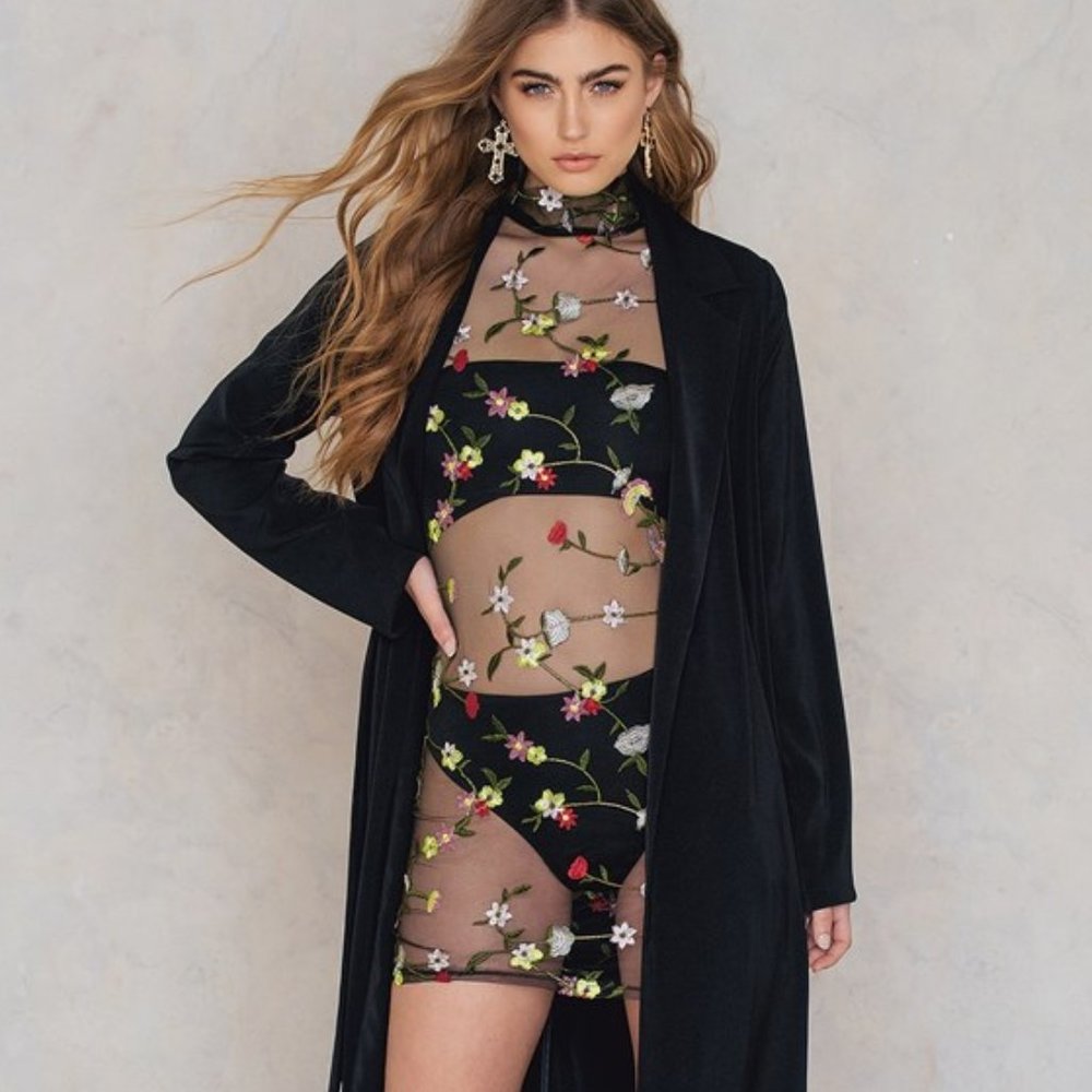 Floral Mesh Festival Dress